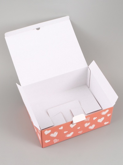 Коробка подарочная самосборная «Котик», 30×23×12 см