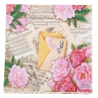 Набор салфеток для декупажа (10 штук) "Пионы" - Фото 3