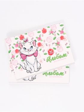 Альбом для рисования на скрепке, А4, 40 листов, 2 штуки, «Коты аристократы»