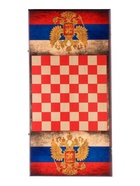 Нарды деревянные большие, настольная игра "Герб России", 60 х 60 см с шашками - фото 809625921