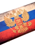 Нарды деревянные большие, настольная игра "Герб России", 60 х 60 см с шашками - фото 809625923