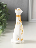 Фигура "Кот Египетский" высота 15 см, белый - фото 809625935