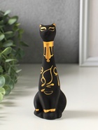 Фигура "Кот Египетский" высота 15 см, чёрный - фото 809625938