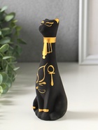 Фигура "Кот Египетский" высота 15 см, чёрный - фото 809625941
