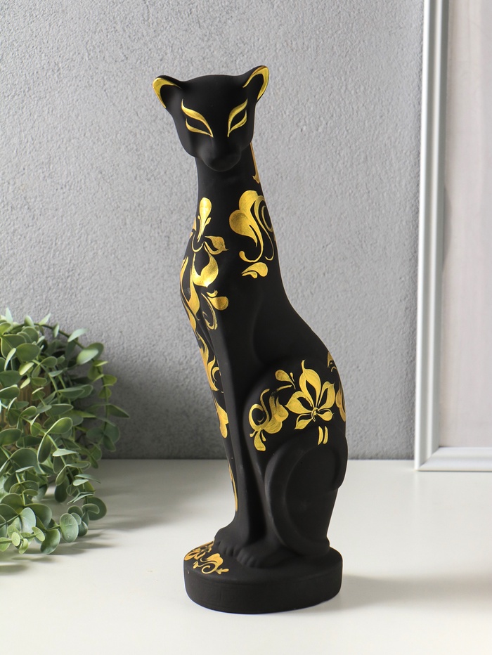 Копилка для денег «Кошка Багира», 37 см, чёрный