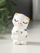Фигура "Котик милашка" 7 см, белый - фото 809625977