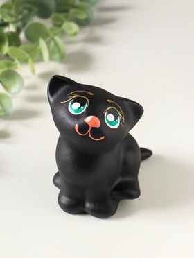 Фигурка керамика «Котёнок Мурзик», 7×8×9 см