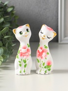 Фигурка керамика «Love коты», 11 см, МИКС - фото 809625990