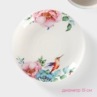 УЦЕНКА Сервиз чайный Доляна «Пташка», 12 предметов: 6 чашек 280 мл, 6 блюдец d=15 см, фарфор, белый - Фото 5