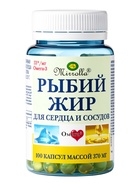 Рыбий жир Mirrolla для сердца и сосудов, 100 капсул по 370 мг - фото 809679277