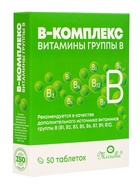 В‑комплекс, поддержка нервной системы и энергии, 50 таблеток - фото 809649069