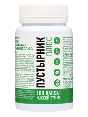 Пустырник Плюс «Мирролла», спокойствие и поддержка нервной системы, 100 шт. по 270 мг