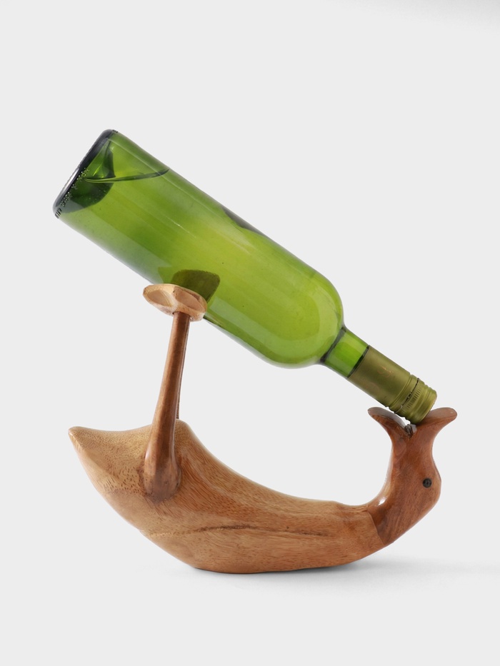 УЦЕНКА Подставка под бутылку «Уточка» дерево 28×14×23 см - Фото 1