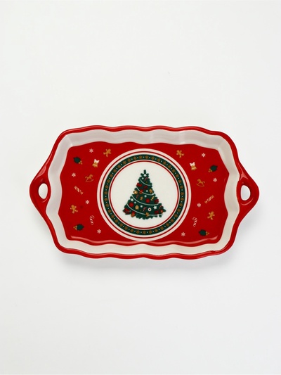 УЦЕНКА Блюдо "Пряничные человечки", 23х13х2.5 см