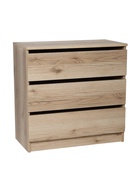 Комод 3 ящика, 704х370х700, Дуб делано - фото 809626122