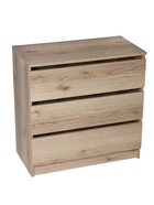 Комод 3 ящика, 704х370х700, Дуб делано - фото 809626123