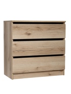 Комод 3 ящика, 704х370х700, Дуб делано - фото 809626125