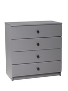 Комод 4 ящика, 682х375х719, Графит - фото 809626133