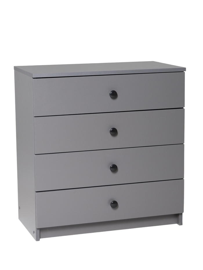 Комод 4 ящика, 682х375х719, Графит