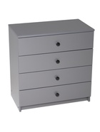 Комод 4 ящика, 682х375х719, Графит - фото 809626134