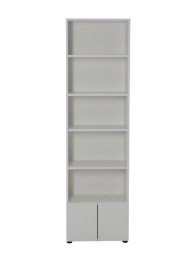 Стеллаж с дверками, 500х262х1793, Белый