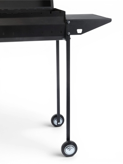 Мангал KRAMM, 105.5×55×92 см, сталь 4 мм, крышка, боковые полки