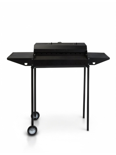 Мангал KRAMM, 105.5×55×92 см, сталь 4 мм, крышка, боковые полки
