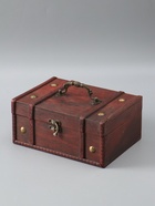 УЦЕНКА Шкатулка дерево сундучок "Средневековье" с клёпками 9,5х22х15,5 см - Фото 3