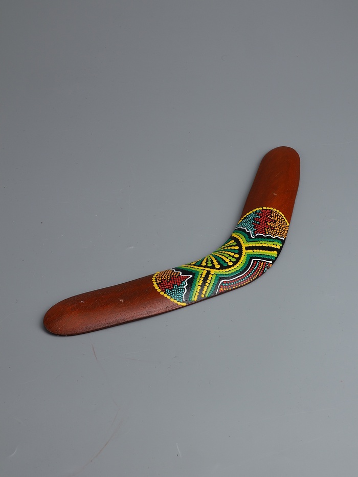 УЦЕНКА Сувенир бумеранг "Цветной узор" 40х6х0,7 см - Фото 1