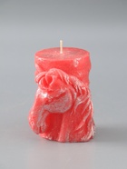 УЦЕНКА Свеча новогодняя "Барельеф Лошадь" 85х95 мм, ЛАК, красный - Фото 2