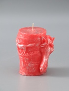 УЦЕНКА Свеча новогодняя "Барельеф Лошадь" 85х95 мм, ЛАК, красный - Фото 3