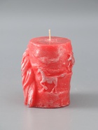 УЦЕНКА Свеча новогодняя "Барельеф Лошадь" 85х95 мм, ЛАК, красный - Фото 4