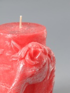 УЦЕНКА Свеча новогодняя "Барельеф Лошадь" 85х95 мм, ЛАК, красный - Фото 5