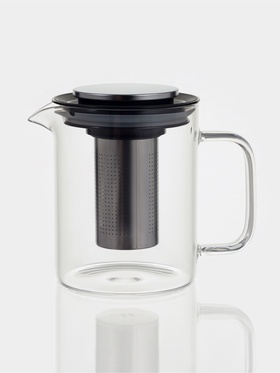 Чайник заварочный Magistro «Локи», 1100 мл, с металлическим фильтром и крышкой, боросиликатное стекло, прозрачный