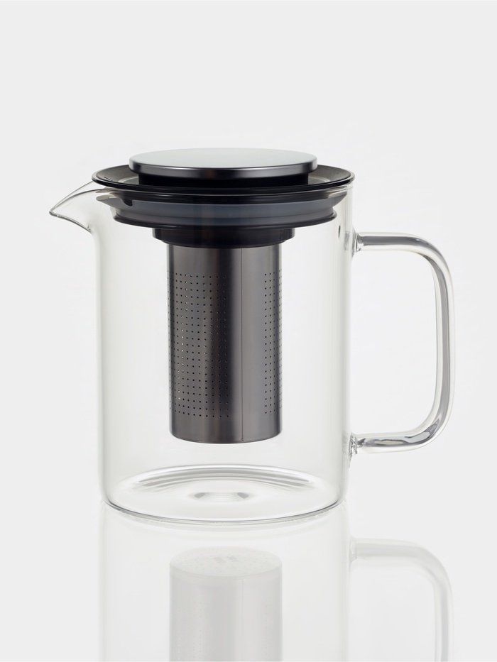 Чайник заварочный Magistro «Локи», 1100 мл, с металлическим фильтром и крышкой, боросиликатное стекло, прозрачный - Фото 1