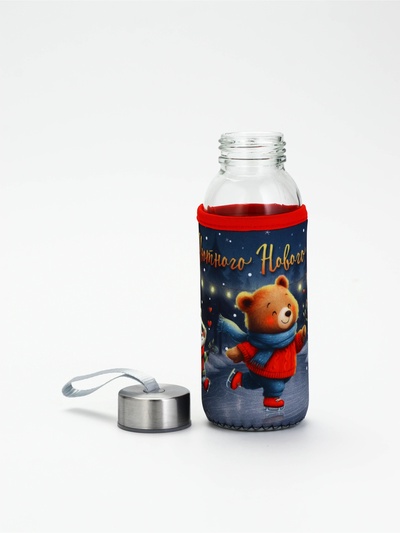 Бутылка для воды в чехле «Уютного года», 350 мл