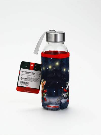 Бутылка для воды в чехле «Уютного года», 350 мл