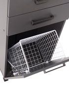 Шкаф - пенал для ванной комнаты «Пронто», с корзиной для белья, 500×330×1850 мм, цвет графит - Фото 8