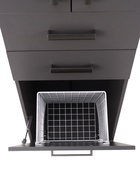 Шкаф - пенал для ванной комнаты «Пронто», с корзиной для белья, 500×330×1850 мм, цвет графит - Фото 9