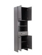 Шкаф - пенал для ванной комнаты «Пронто», 500×330×1850 мм, цвет графит - Фото 2
