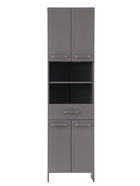 Шкаф - пенал для ванной комнаты «Пронто», 500×330×1850 мм, цвет графит - Фото 3