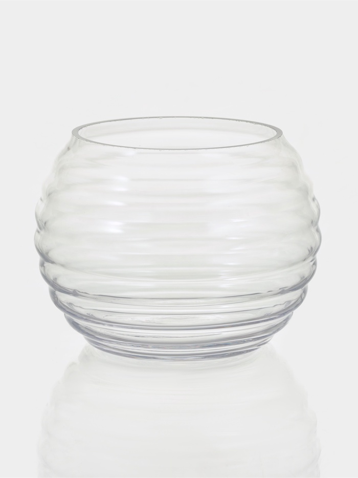 Конфетница Доляна «Волны», 14×11 см, стекло, прозрачная - Фото 1