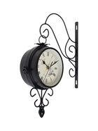 УЦЕНКА Часы настенные двусторонние, на подвесе «Весенние», плавный ход, циферблат d=17 см, 30×48 см - Фото 2