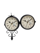 УЦЕНКА Часы настенные двусторонние, на подвесе «Весенние», плавный ход, циферблат d=17 см, 30×48 см - Фото 3