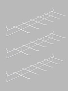 УЦЕНКА Стойка прикассовая 190*64,5*55, 3 корзины, 3 гребёнки, цвет белый - Фото 3