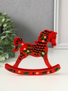 Фигурка дерево «Лошадка - качалка», 12×15 см, ручная роспись - Фото 3