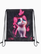 Сумка для обуви "Котик с бабочками", болоневый материал, 41х31 см - фото 809626204