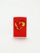 УЦЕНКА Зажигалка бензиновая "Огненное сердце", кремний, 6 х 8 см - Фото 1