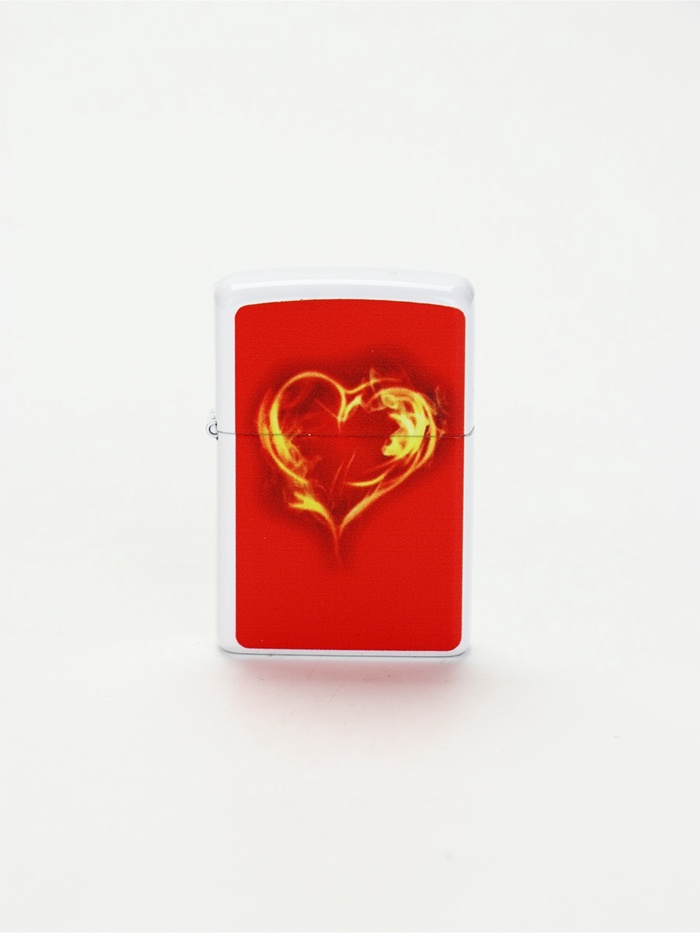 УЦЕНКА Зажигалка бензиновая "Огненное сердце", кремний, 6 х 8 см - Фото 1