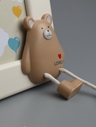 УЦЕНКА Фоторамка пластик 12х17 см "Мишка с сердечками" бежевая 24х19,5 см - Фото 3